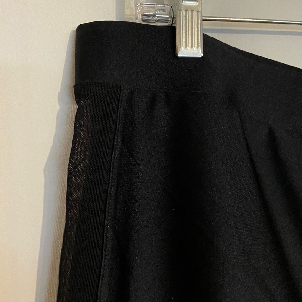 Plus Size Mesh Inset Biker Shorts - Picture 4 of 4